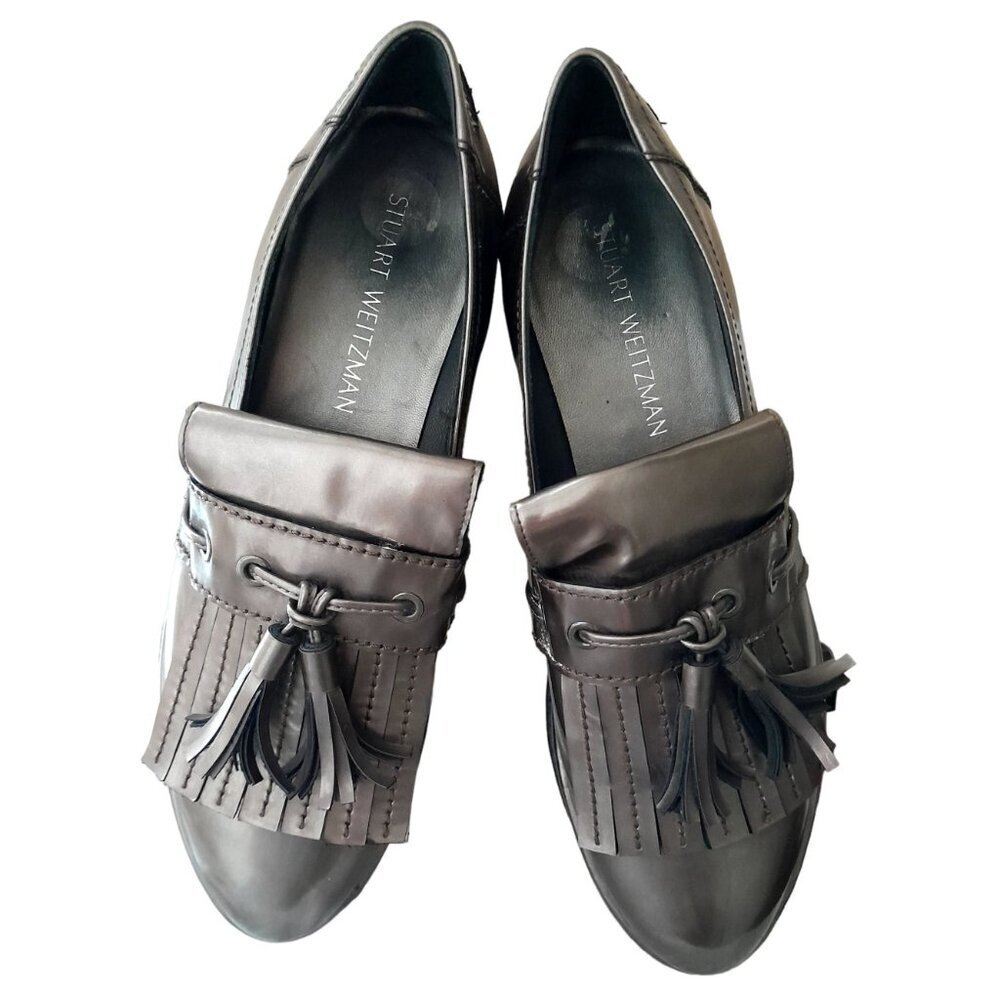 Stuart Weitzman Size 9.5m Y2k Platform Chunky Met… - image 3